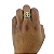 Anel em Ouro 18k Nossa senhora com Zirconias - Imagem 4