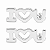 Brinco em Prata 925 I Love You - Imagem 1