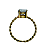 Anel em Ouro 18K Aro Torcido com Zirconia - Imagem 2