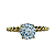 Anel em Ouro 18K Aro Torcido com Zirconia - Imagem 3