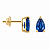 Brinco em Ouro 18K Com Safira Gota - Imagem 2