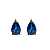 Brinco em Ouro 18K Com Safira Gota - Imagem 1