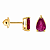 Brinco em Ouro 18K Com Rubi Gota - Imagem 2