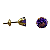 Brinco em Ouro 18K com Ametista - Imagem 2