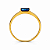 Anel em Ouro 18k com Safira - Imagem 3
