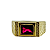 Anel em Ouro 18k TV Vermelho - Imagem 3