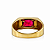 Anel em Ouro 18k TV Vermelho - Imagem 4
