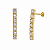 Brinco em Ouro 18k Riviera com Zirconias - Imagem 2