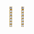 Brinco em Ouro 18k Riviera com Zirconias - Imagem 1