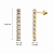 Brinco em Ouro 18k Riviera com Zirconias - Imagem 3