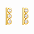 Brinco em Ouro 18k com Zirconias - Imagem 1