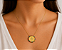 Gargantilha em Ouro 18k Nossa Senhora Aperecida com Zirconias - Imagem 3