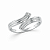 Anel em Prata 925 Onda com Zircônia - Imagem 2