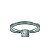 Anel em Prata 925 Solitário com Zirconia 4 Garras - Imagem 3