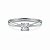 Anel em Prata 925 Solitário com Zirconia 4 Garras - Imagem 3