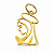 Pingente em Ouro 18k Ave Maria - Imagem 1