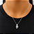 Pingente em Ouro 18k Branco Menina com Diamantes - Imagem 3