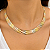 Gargantilha em Ouro 18K Tricolor Laminado 45cm - Imagem 2