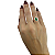 Anel em Prata 925 com Zirconia Oval Verde - Imagem 4