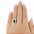Anel em Prata 925 Oval com Zirconia Verde - Imagem 4