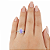 Anel em Prata 925 com Zirconia Lilás - Imagem 4