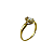 Anel em Ouro 18k Oval com Zirconias Brancas - Imagem 1