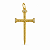 Pingente em Ouro 18k Cruz Prego com Diamantes - Imagem 1