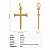 Pingente em Ouro 18k Cruz Prego com Diamantes - Imagem 2