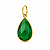 Pingente em Ouro 18k Gota Verde - Imagem 1
