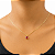 Pingente em Ouro 18k Coração Vermelho - Imagem 3