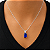 Gargantilha em Prata 925 com Zircônia Azul - Imagem 2