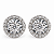 Brinco em Ouro Branco 18K Pizza - Imagem 1