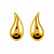 Brinco em Ouro 18K Gota 17 mm - Imagem 1