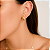 Brinco em Ouro 18K Gota 17 mm - Imagem 3