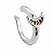 Piercing em Prata 925 Lua Fake com Zircônia Colorida - Imagem 1