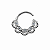 Piercing em Prata 925 Argola Flor - Imagem 1