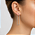 Argola em Prata 925 Retangular - Imagem 2