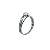 Anel em Ouro Branco 18K Aro Triplo com Diamante - Imagem 1