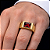 Anel em Ouro 18k TV com Zirconia Vermelha - Imagem 4