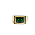 Anel em Ouro 18k TV com Zirconia Verde - Imagem 3