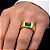 Anel em Ouro 18k TV com Zirconia Verde - Imagem 4