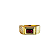 Anel em Ouro 18k TV com Zirconia Vermelha 5x7 - Imagem 3