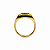 Anel em Ouro 18k TV com Zirconia Verde 5x7 - Imagem 3