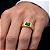Anel em Ouro 18k TV com Zirconia Verde 5x7 - Imagem 4