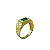 Anel em Ouro 18k TV com Zirconia Verde 5x7 - Imagem 1