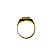 Anel em Ouro 18k TV Masculino com Zirconia Azul - Imagem 2