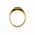 Anel em Ouro 18k TV Masculino com Zirconia Azul - Imagem 3