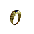 Anel em Ouro 18k TV Masculino com Zirconia Azul - Imagem 1