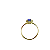 Anel em ouro 18K Aro Duplo Oval com Zircônia Azul - Imagem 2