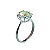 Anel em Prata 925 Oval com Zircônia Amarela - Imagem 1